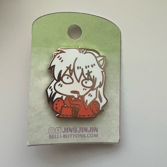NWT Inuyasha Enamel Pin and Fidget Light Up Keychain - Picture 2 of 5